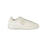Blauer White Polyester Athletic Sneakers