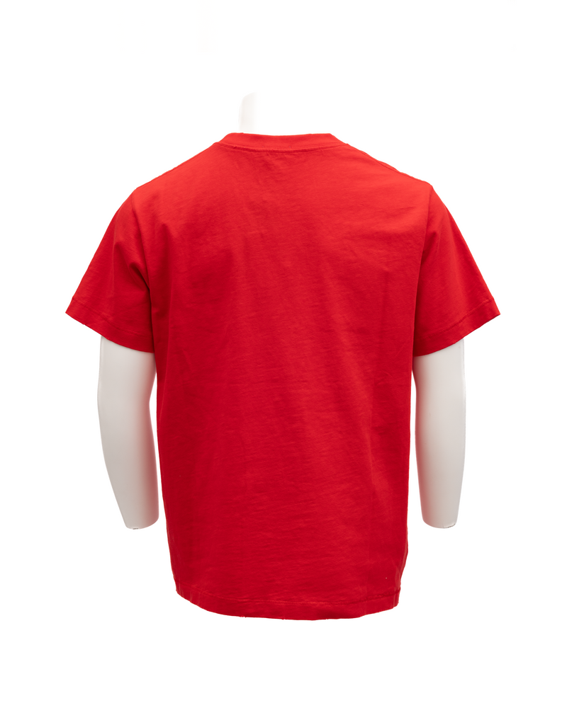 Dior Red Cotton T-Shirt Crew Neck for Men