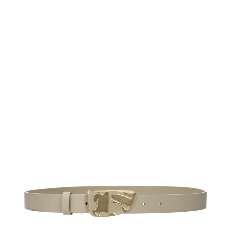 Ceinture en cuir verte Burberry pour femme