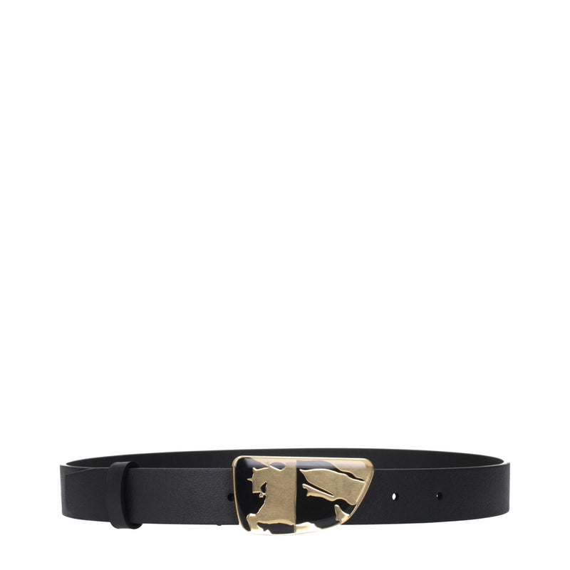 Burberry Gray Leather Regular Belt - Elegant Accessory for Women