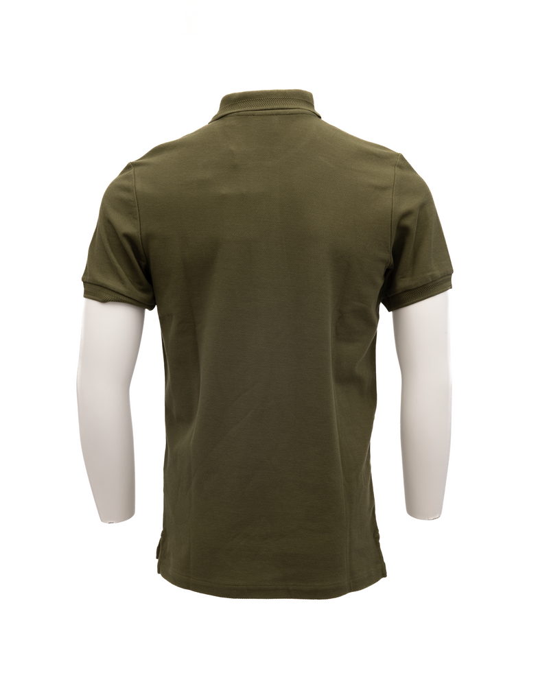 Burberry Olive Cotton Polo Shirt - Classic British Style
