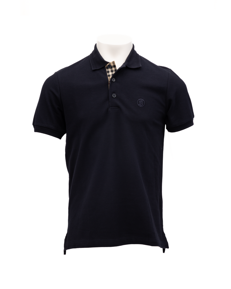 Polo Shirt Burberry Coal Blue en Coton pour Homme