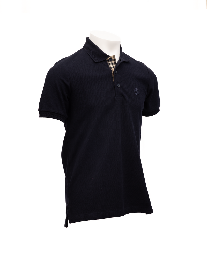 Polo Shirt Burberry Coal Blue en Coton pour Homme
