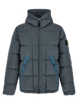 Stone Island Gray Polyamide Full-Length Jacket