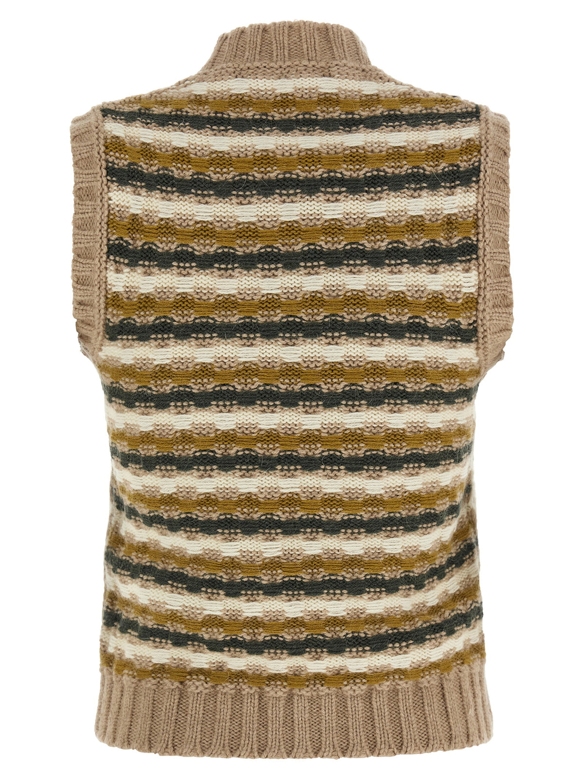 Marni Beige Wool Sleeveless Jacket