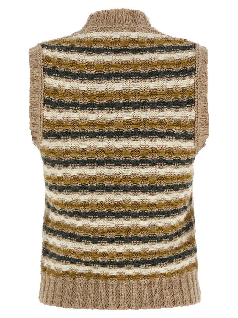 Marni Beige Wool Sleeveless Jacket for Women