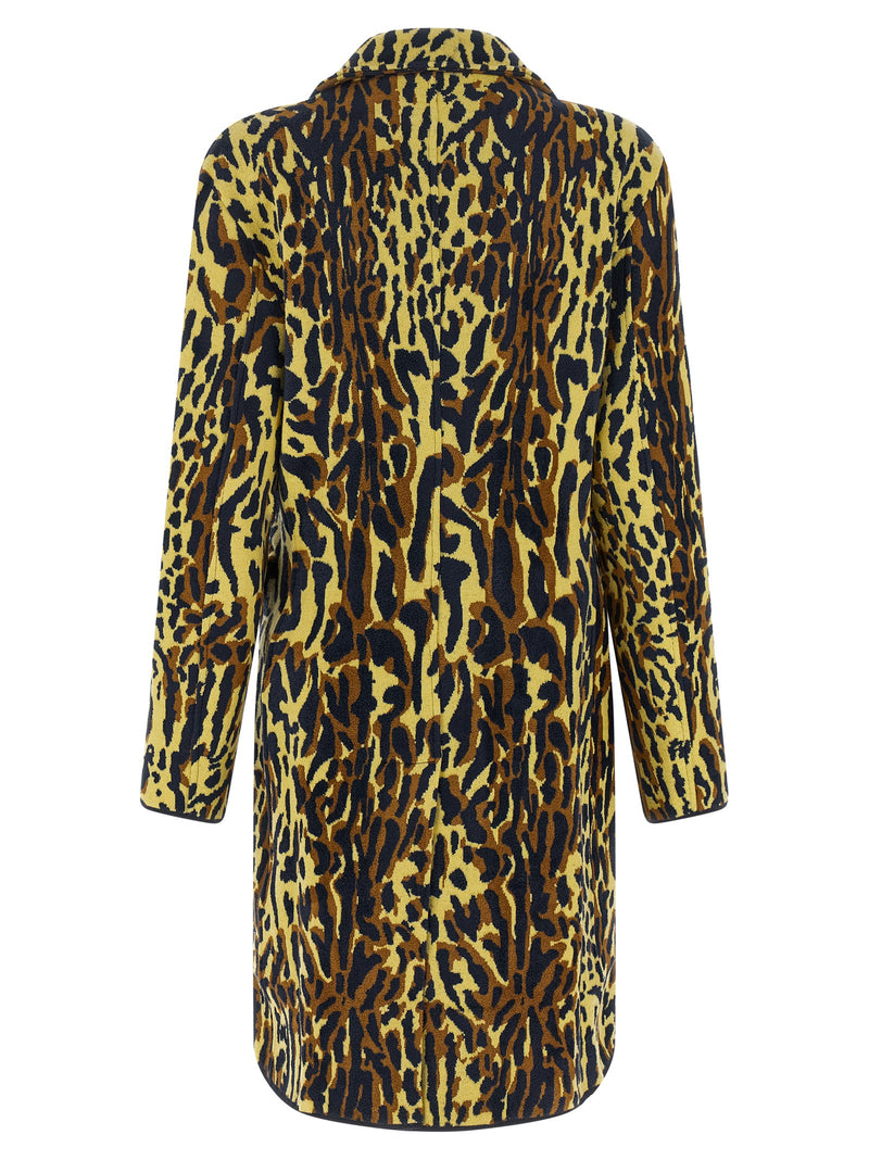Marni Multicolor Virgin Wool Coat - Luxury Statement Piece
