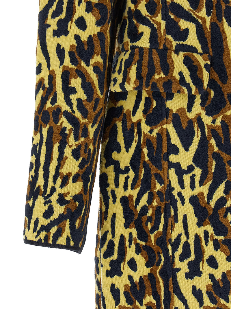 Marni Multicolor Virgin Wool Coat - Luxury Statement Piece