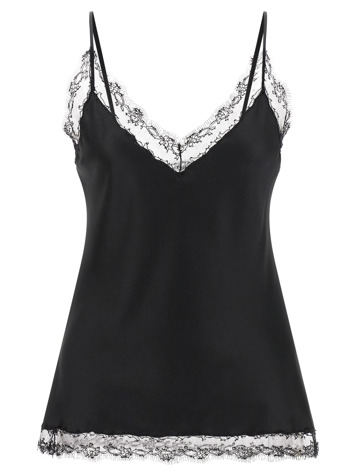 Ermanno Scervino Black Silk Lingerie