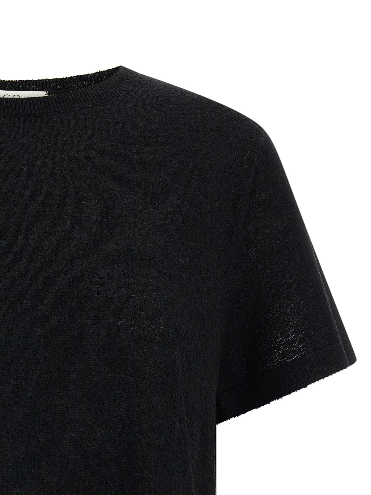 CO Black Silk Blouse