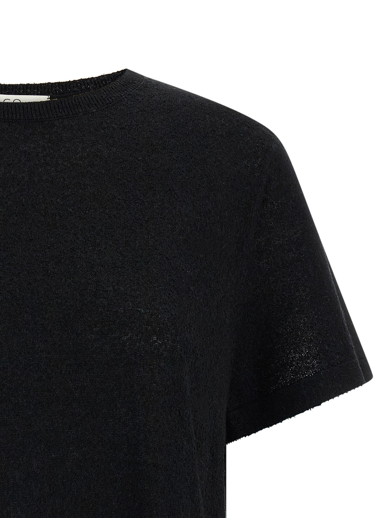 CO Black Silk Blouse - Sophisticated Minimalism for Women