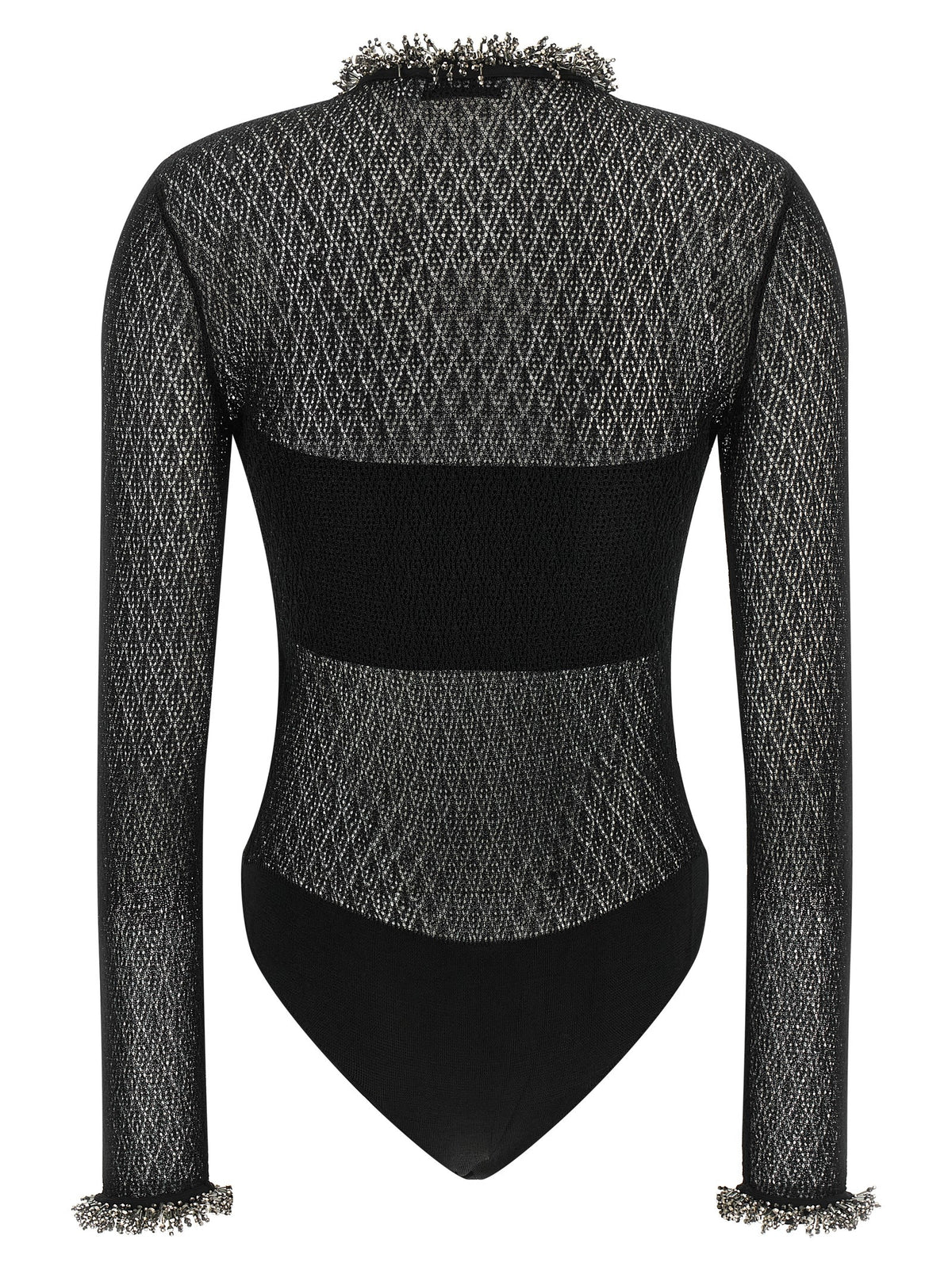 Self-Portrait Black Viscose Tank Tops