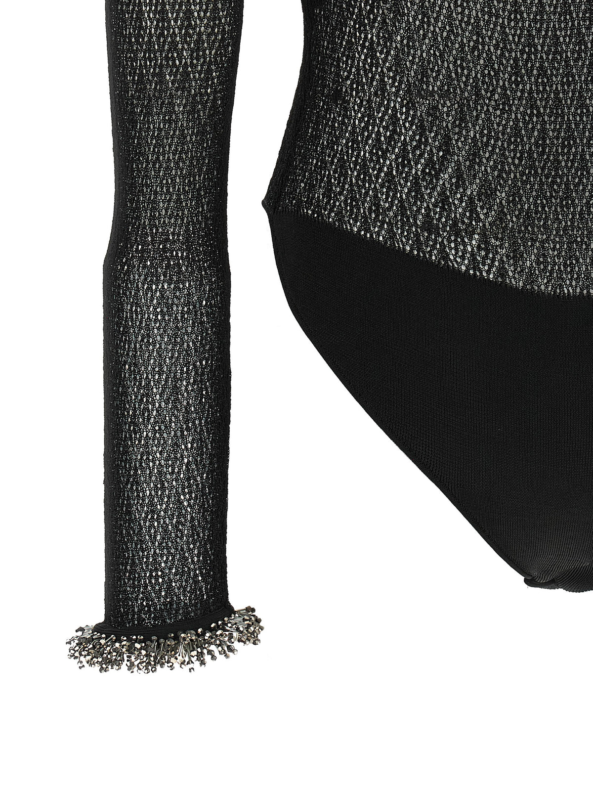 Self-Portrait Black Viscose Tank Tops