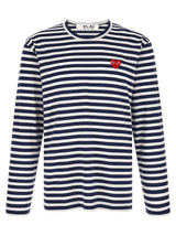 Comme Des Garçons Play Multicolor Cotton T-Shirt