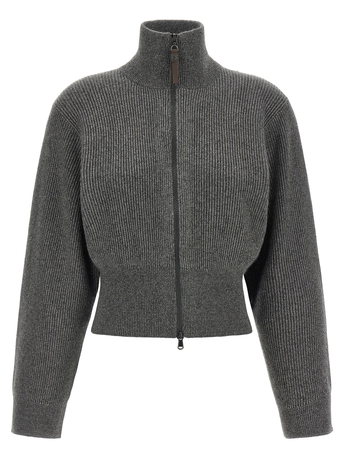 Brunello Cucinelli Gray Cashmere Cardigan
