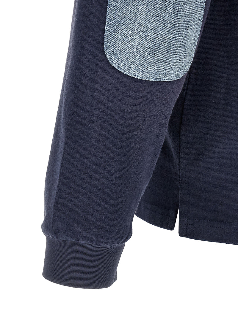 FOUND Crestfield Blue Cotton Polo Shirt