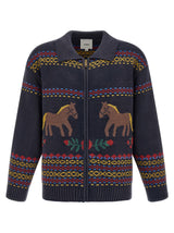 FOUND Blue Cotton Cardigan