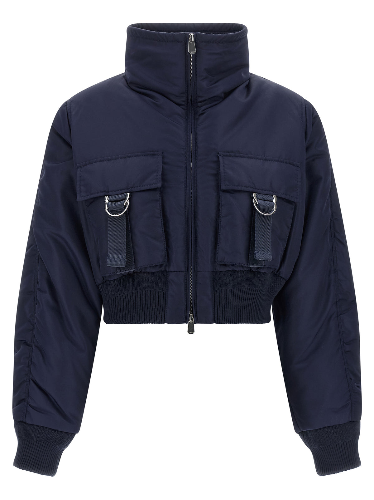 PINKO Blue Polyamide Bomber