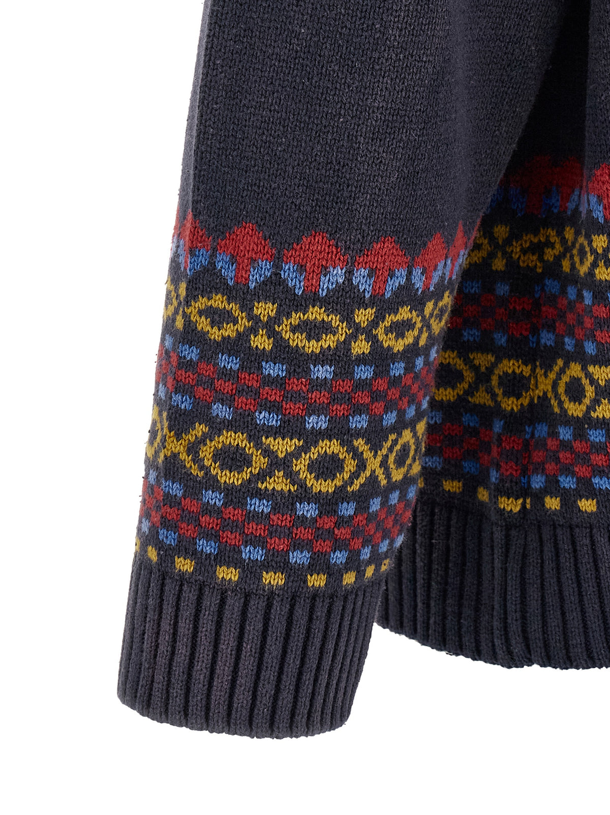 FOUND Blue Cotton Cardigan