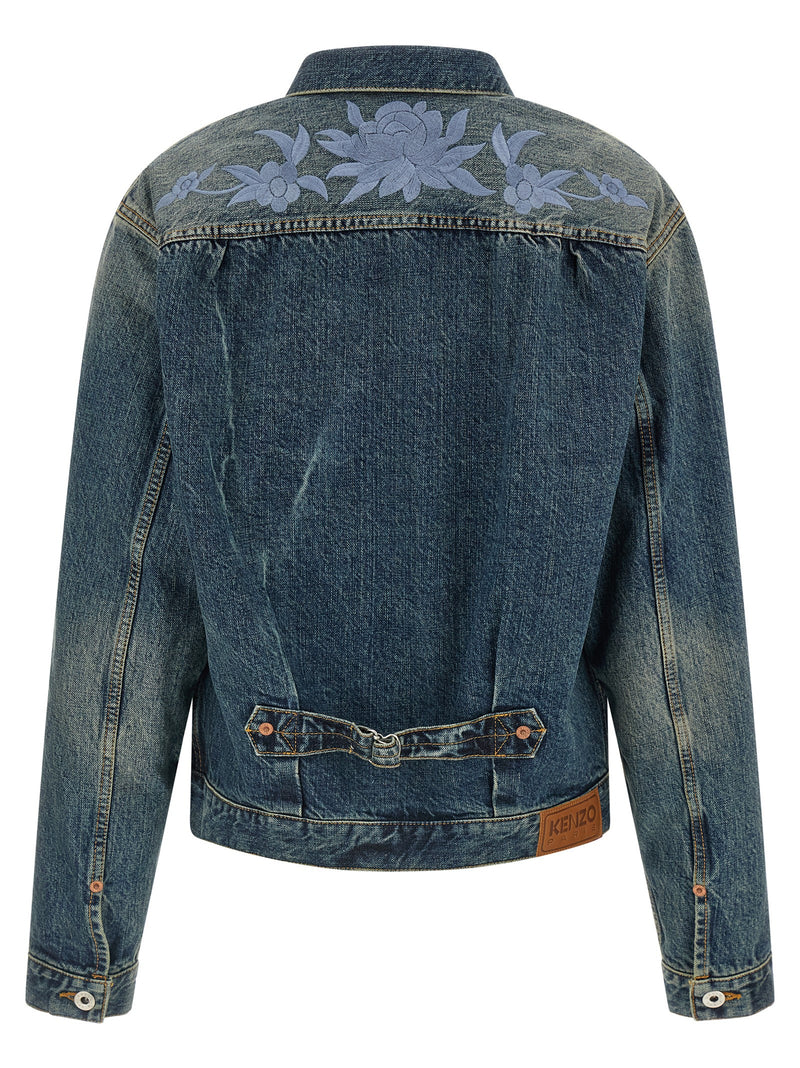 Kenzo Blue Cotton Denim Jacket - Stylish & Modern Workwear