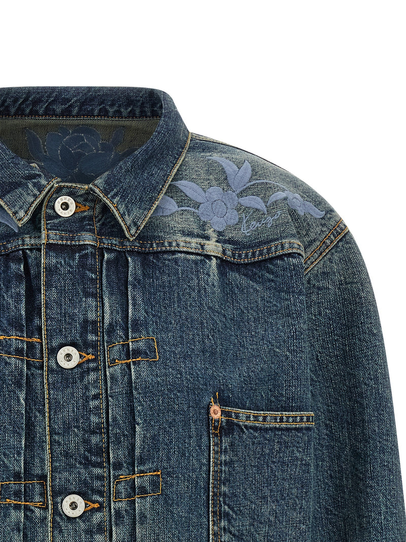 Kenzo Blue Cotton Denim Jacket - Stylish & Modern Workwear