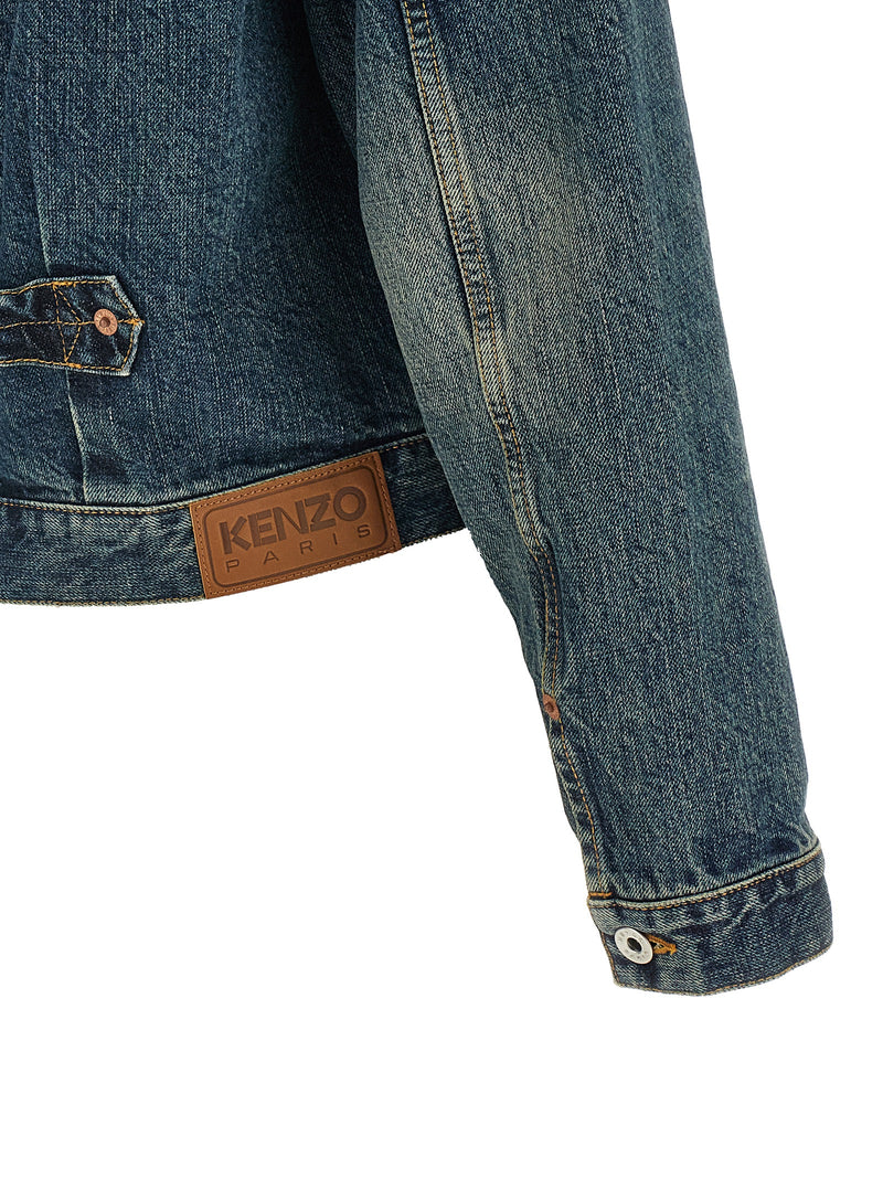 Kenzo Blue Cotton Denim Jacket - Stylish & Modern Workwear