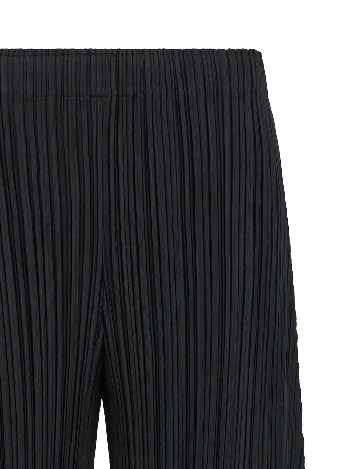 PLEATS PLEASE ISSEY MIYAKE Black Polyester Pants
