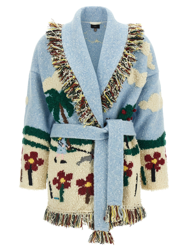 Alanui Casa Alanui Multicolor Virgin Wool Cardigan