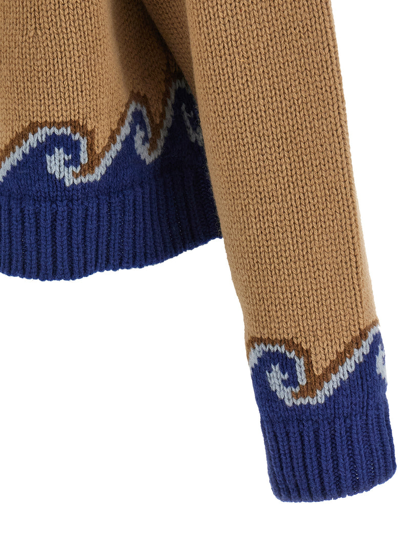 Alanui Beige Virgin Wool Cardigan - Luxurious Comfort