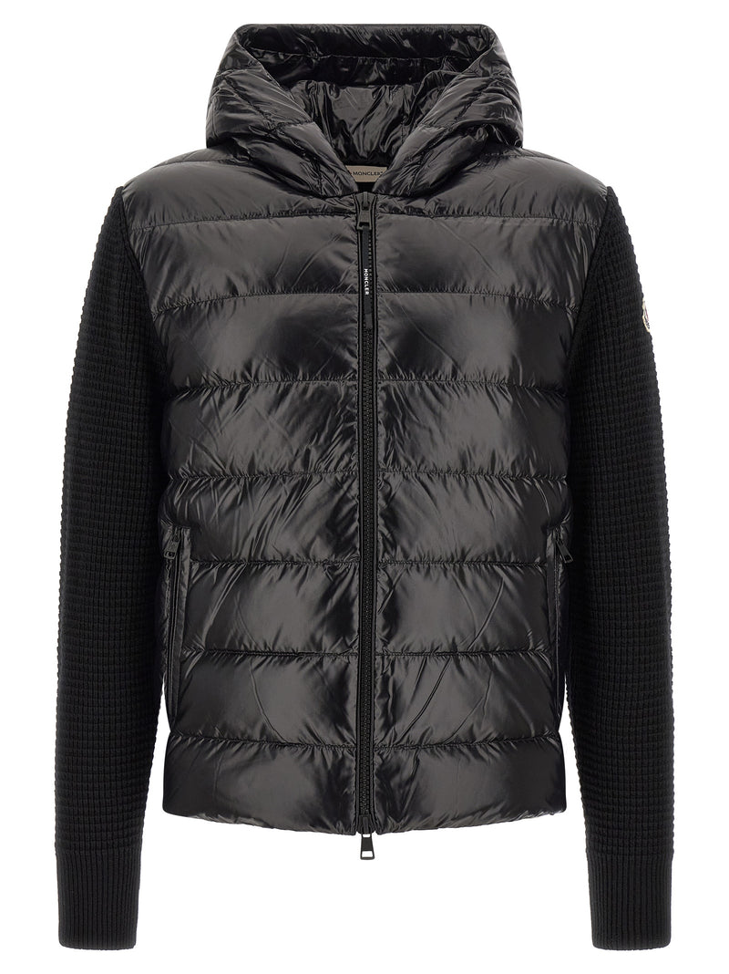 Moncler Black Polyamide Cardigan for Men