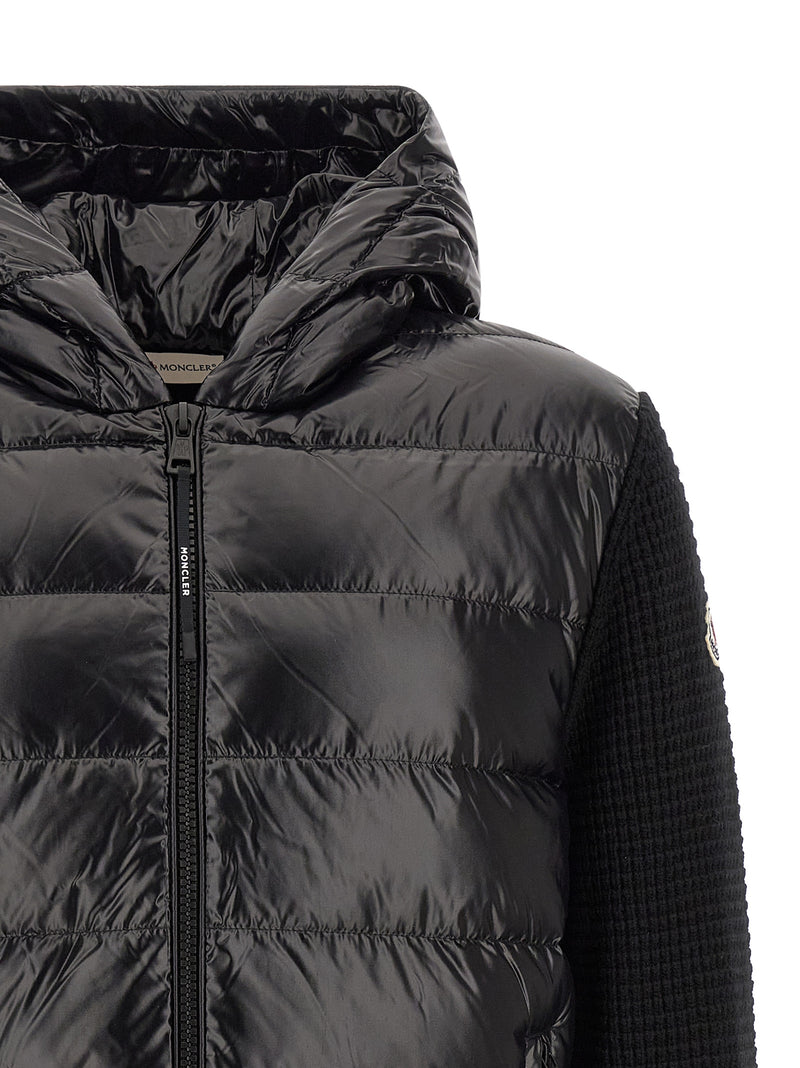 Moncler Black Polyamide Cardigan for Men