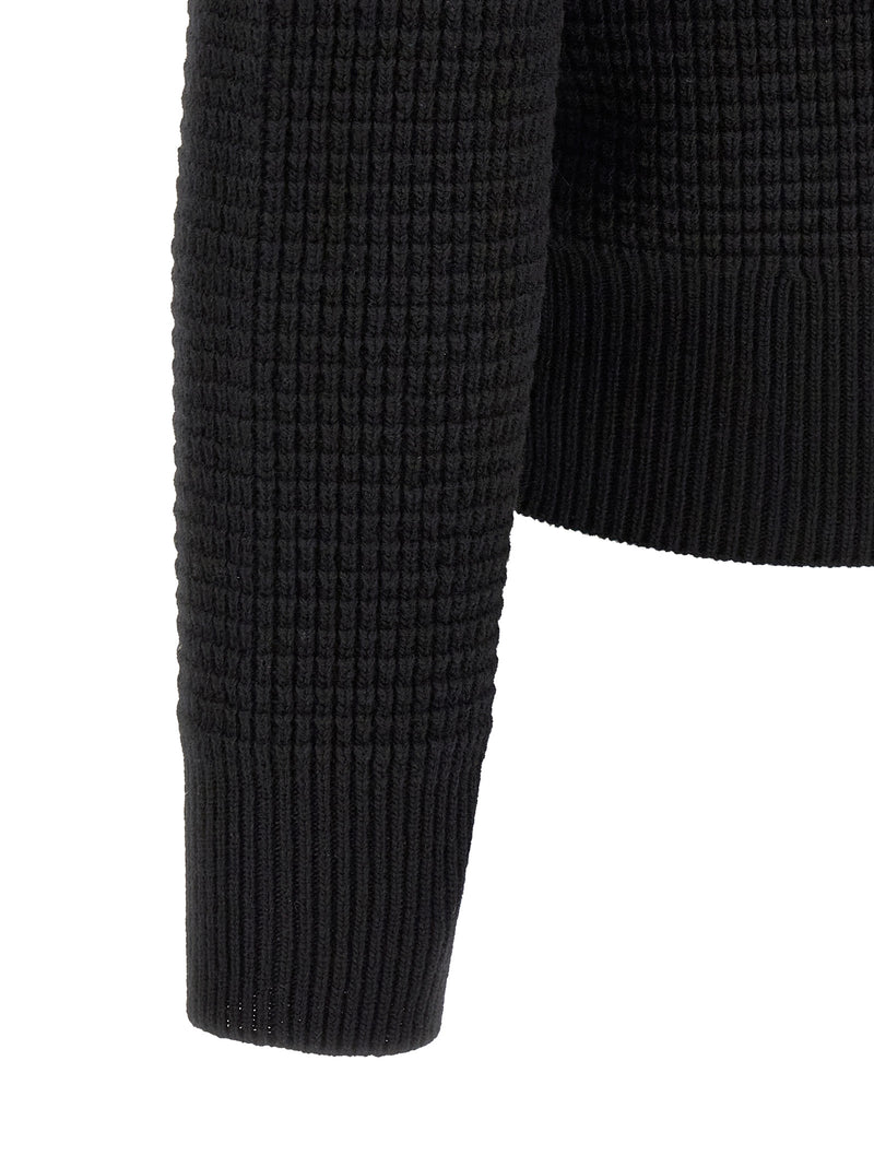 Moncler Black Polyamide Cardigan for Men