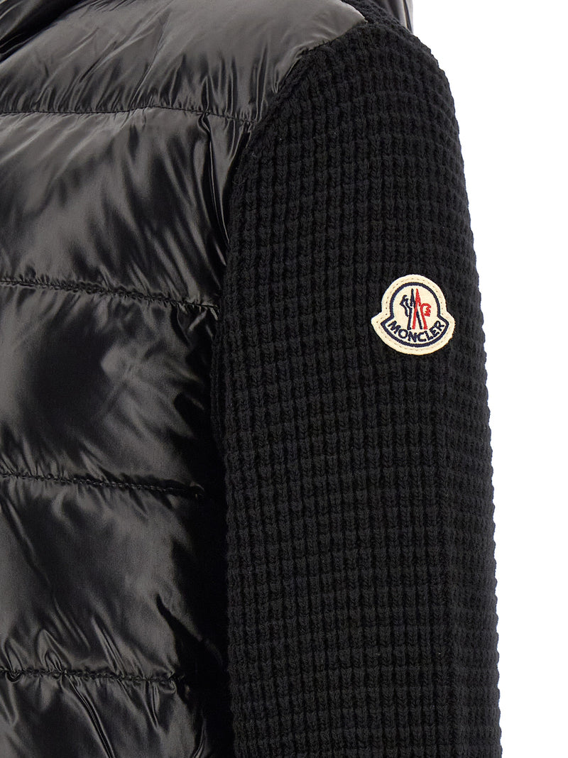 Moncler Black Polyamide Cardigan for Men