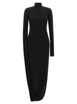 Giuseppe Di Morabito Black Viscose Long Dress