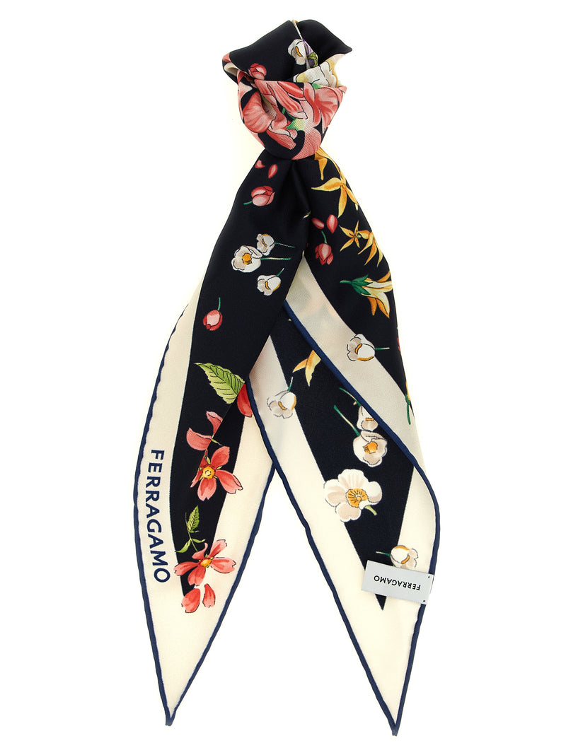 Ferragamo Multicolor Silk Foulard - Primavera Print