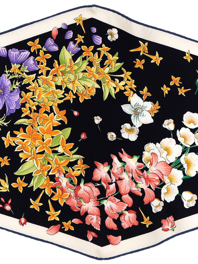 Ferragamo Multicolor Silk Foulard - Primavera Print