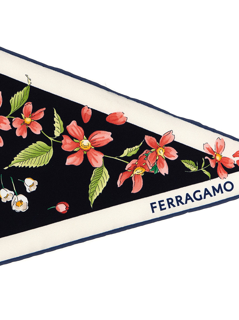 Ferragamo Multicolor Silk Foulard - Primavera Print