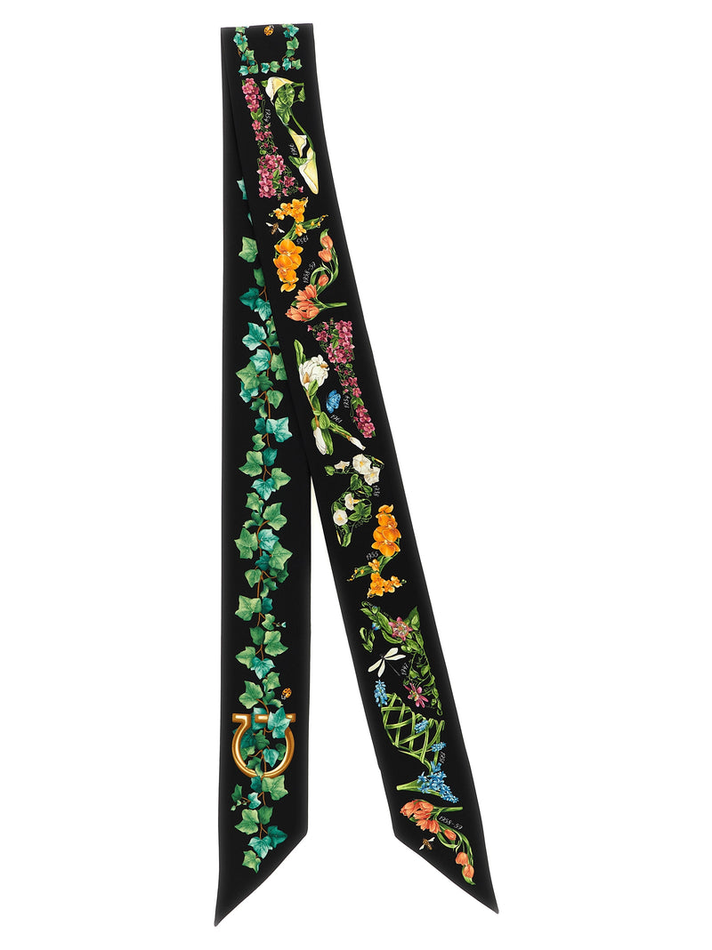 Ferragamo Multicolor Silk Foulard - Elegant Women's Accessory