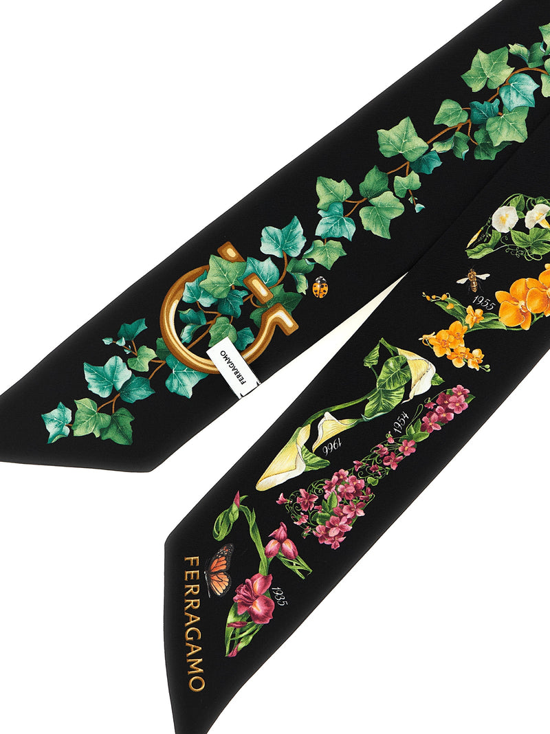 Ferragamo Multicolor Silk Foulard - Elegant Women's Accessory