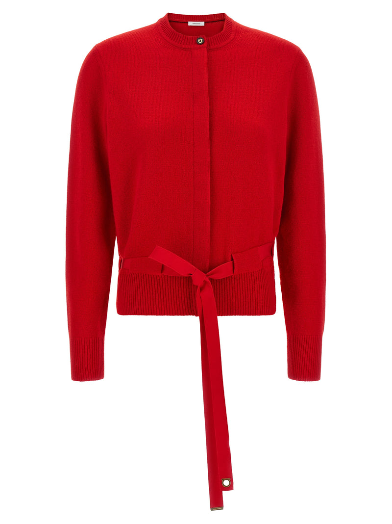 Ferragamo Red Cashmere Cardigan for Women
