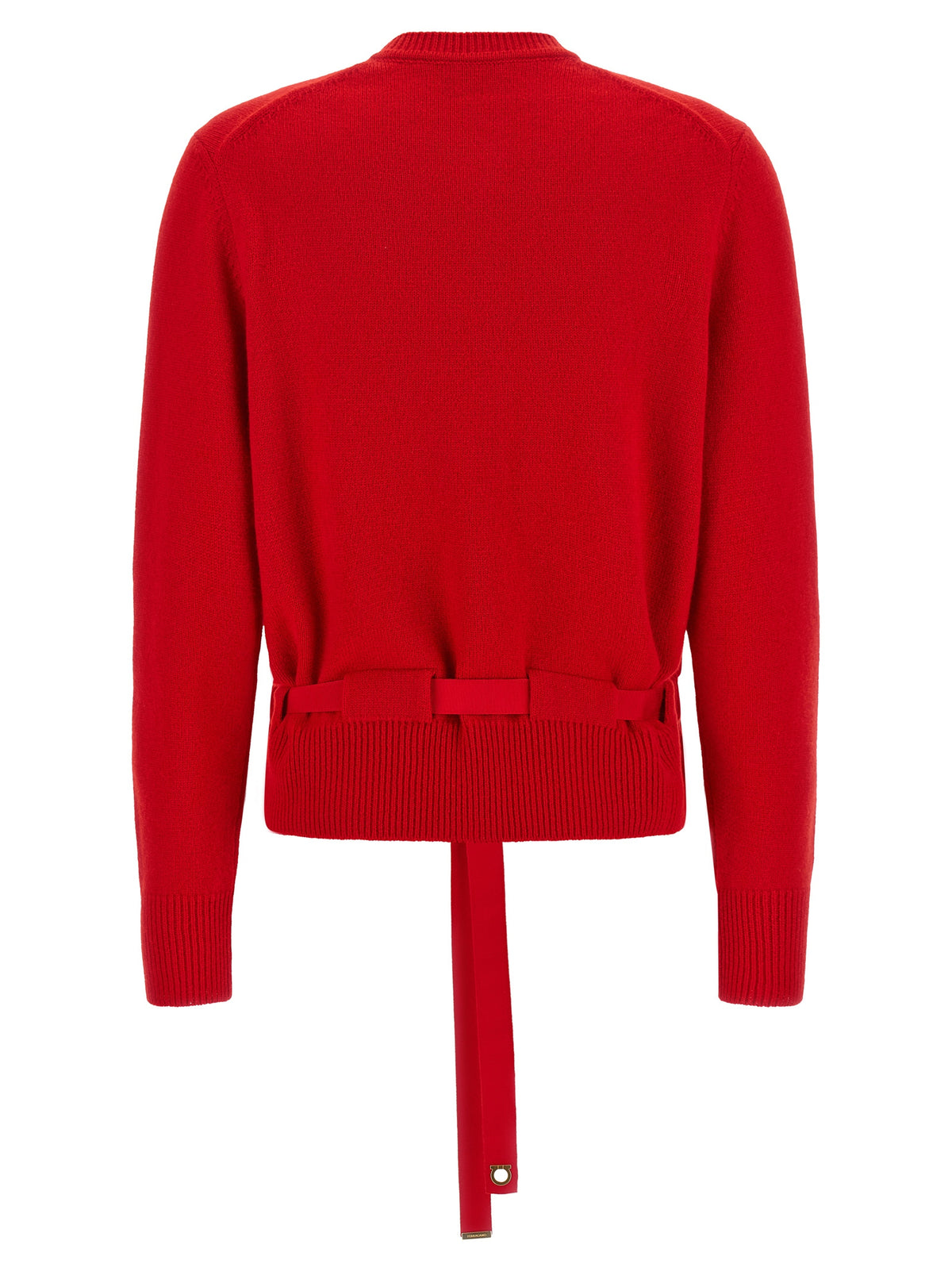 Ferragamo Red Cashmere Cardigan