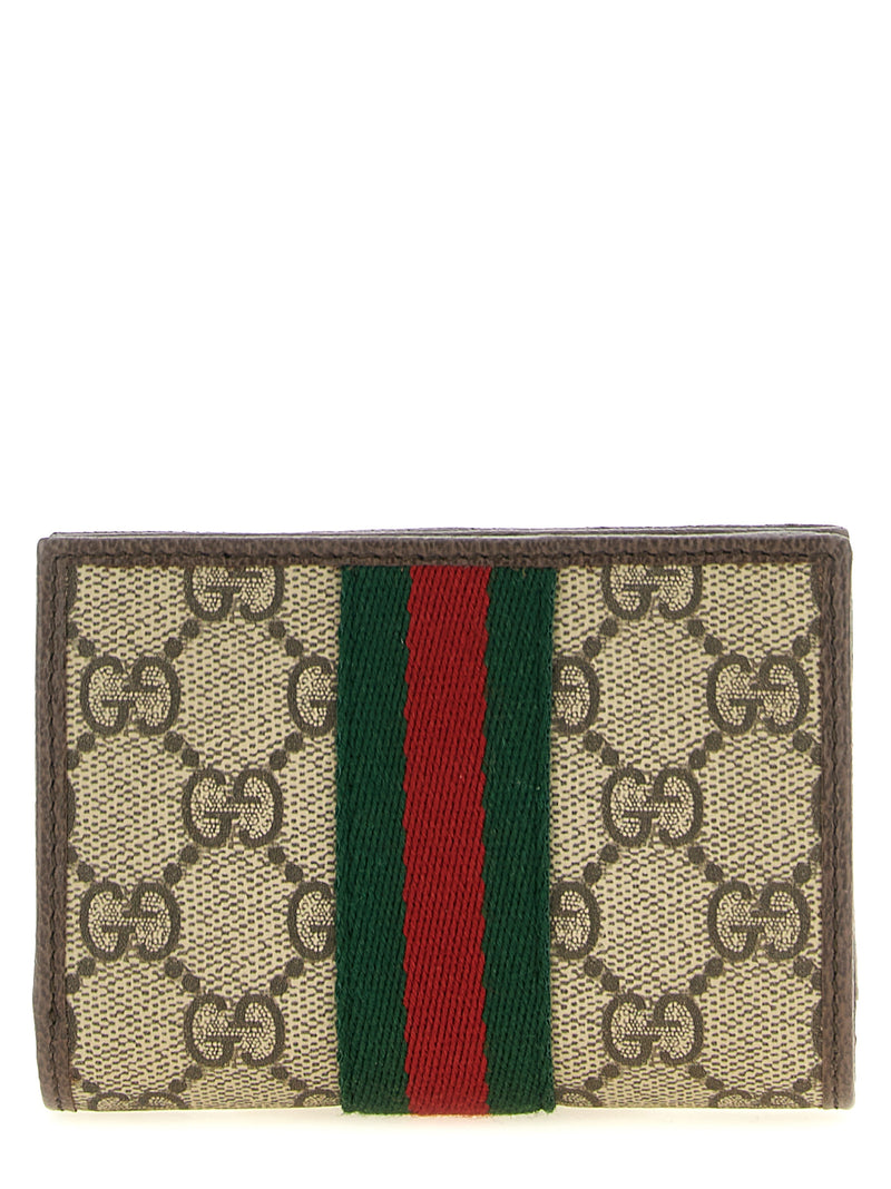 Gucci Ophidia Beige Polyethylene Cardholder
