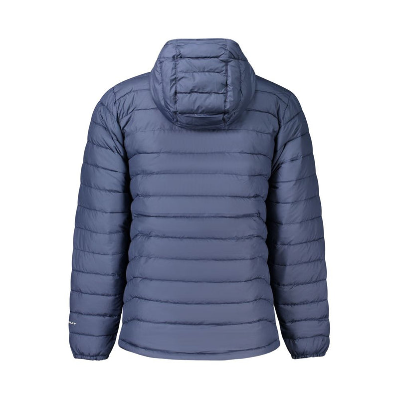 Columbia Blue Polyester Men's Jacket with Hood