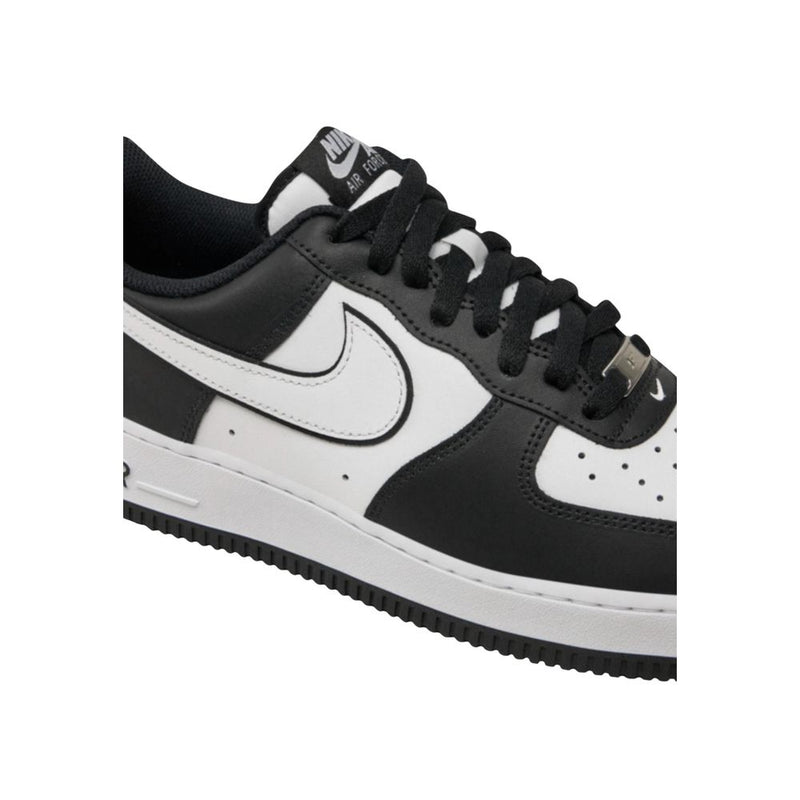 Nike Air Force 1 DV0788 Black and White Leather Low Top Sneakers