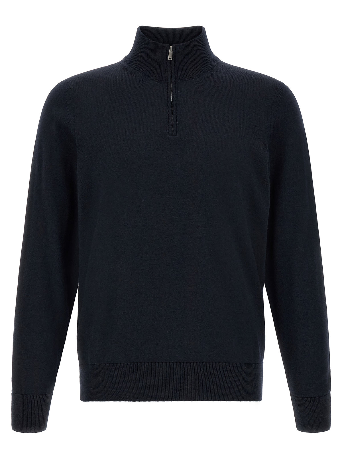 Hugo Boss Blue Virgin Wool Cardigan