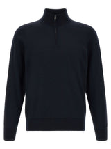 Hugo Boss Blue Virgin Wool Cardigan