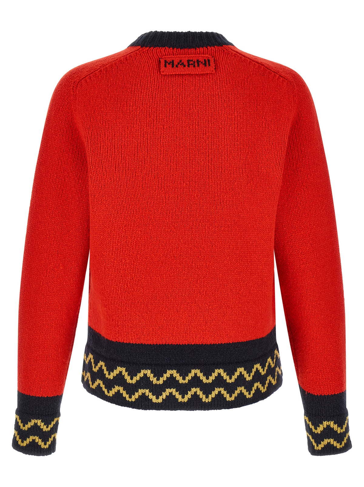Marni Red Wool Cardigan