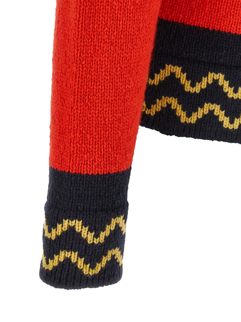 Marni Red Wool Cardigan - Luxury Knitwear for Men