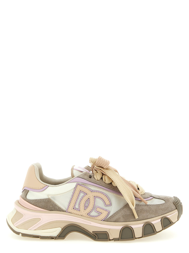 Dolce & Gabbana Beige Calfskin Country Road Sneakers