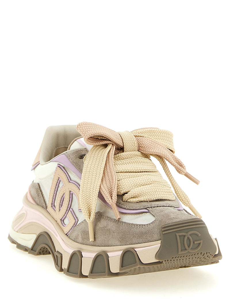 Dolce & Gabbana Beige Calfskin Country Road Sneakers